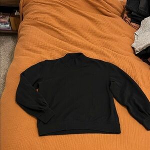 A&F Black Mock-neck Sweatshirt Size Small